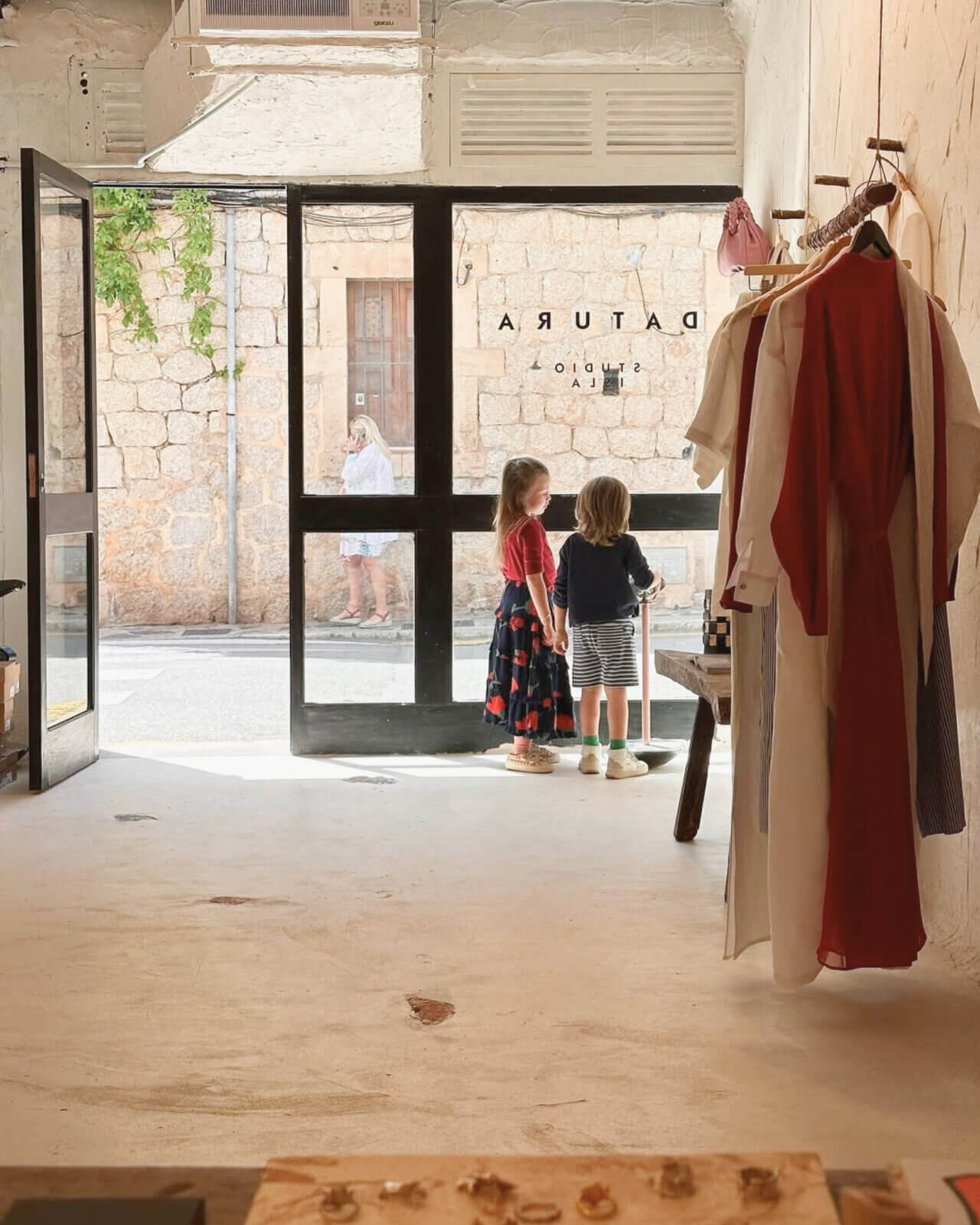store signage and brand elements for Datura concept store