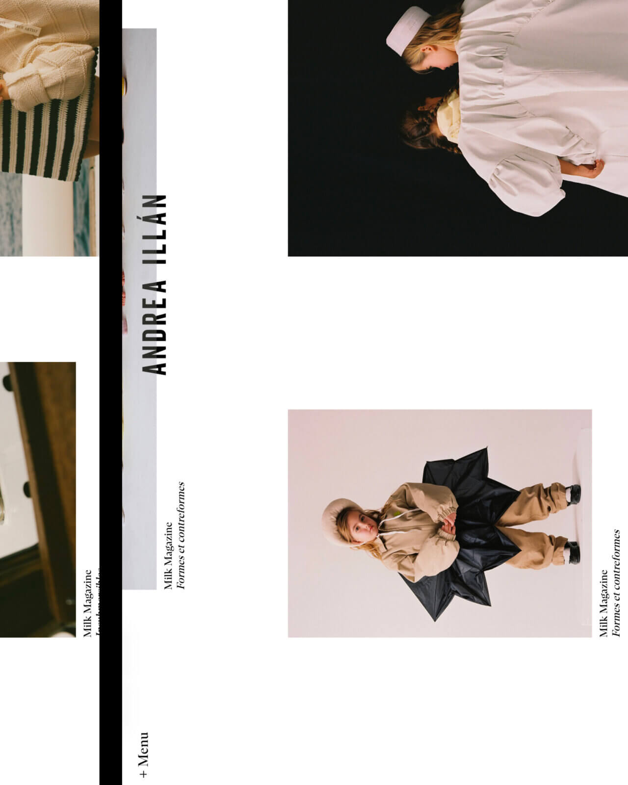 Fashion photographer portfolio website for Andrea Illán