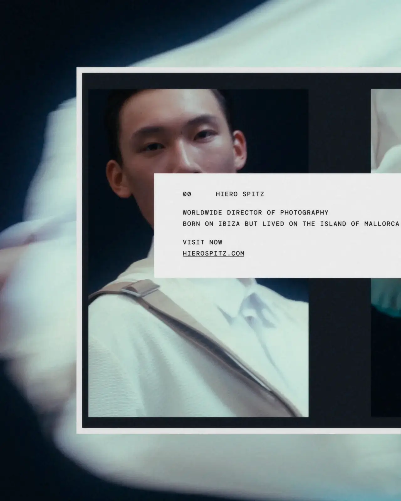 Web design for director of photography Hiero Spitz